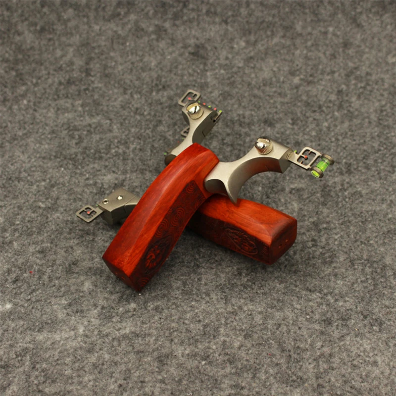 Powrful Slingshot Flat Rubber Band Hunting Stainless Steel Head Catapult With Wood Handle Sling shot Shooting 2019 New | Спорт и