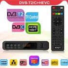 Koqit T10 Бесплатный DVB T2 тюнер DVBC H.265 HEVC главный 10 2в1 удаленный DVBT2 декодер цифровой Европейский DVB-T2 MeeCast ТВ-приставка