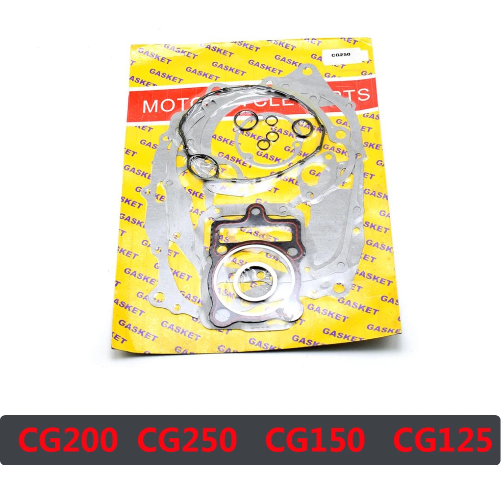 Полный комплект прокладок двигателя мотоцикла для 125cc / 150cc CG125 156FMI 157FMI CG150 QJ150 162FMJ |