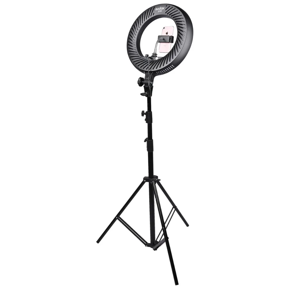 

Селфи-палка Godox LR180, кольцевая светодиодная лампа, кольцевой светильник для фотостудии, кольцесветильник светильник для фотосъемки + адапте...
