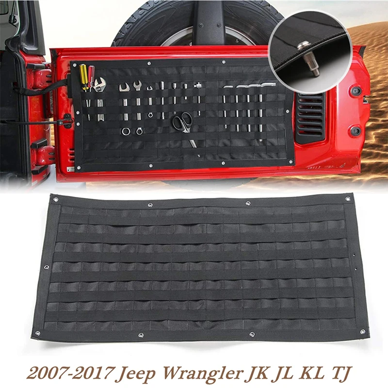 

AU04 -Car Trunk Saddle Bag Tool Kit Tailgate Storage Bag Fit for Jeep Wrangler JK JL