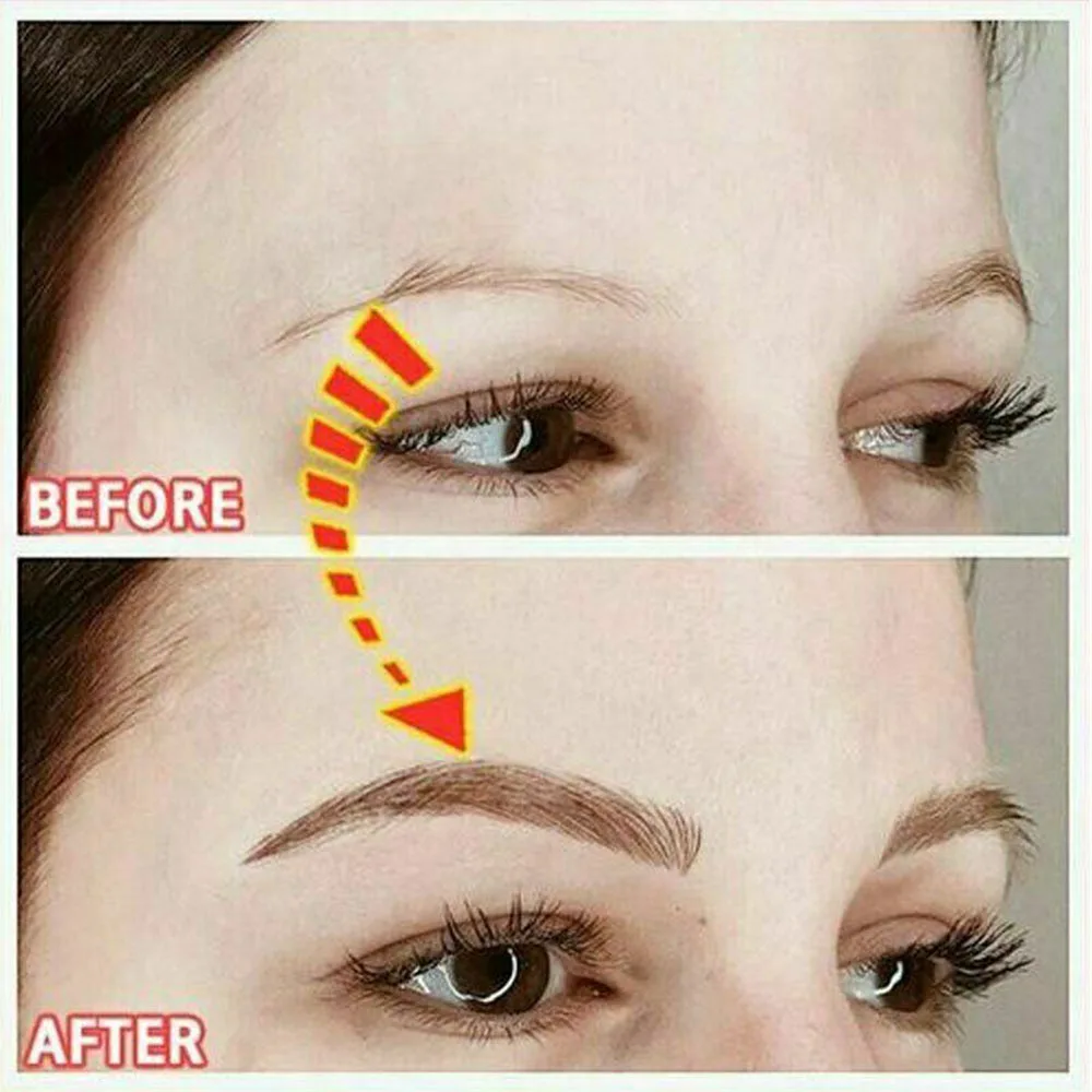 4D Hair-like Eyebrow Tattoo Sticker False Eyebrows Waterproof Lasting Stick-on Makeup Tool | Красота и здоровье