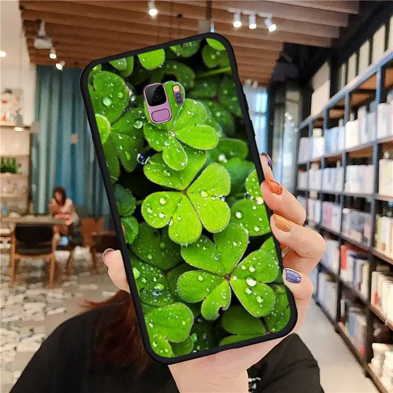 

four leaf clover Lucky Phone Case For Samsung galaxy S 7 8 9 10 20 edge A 6 10 20 30 50 51 70 note 10 plus