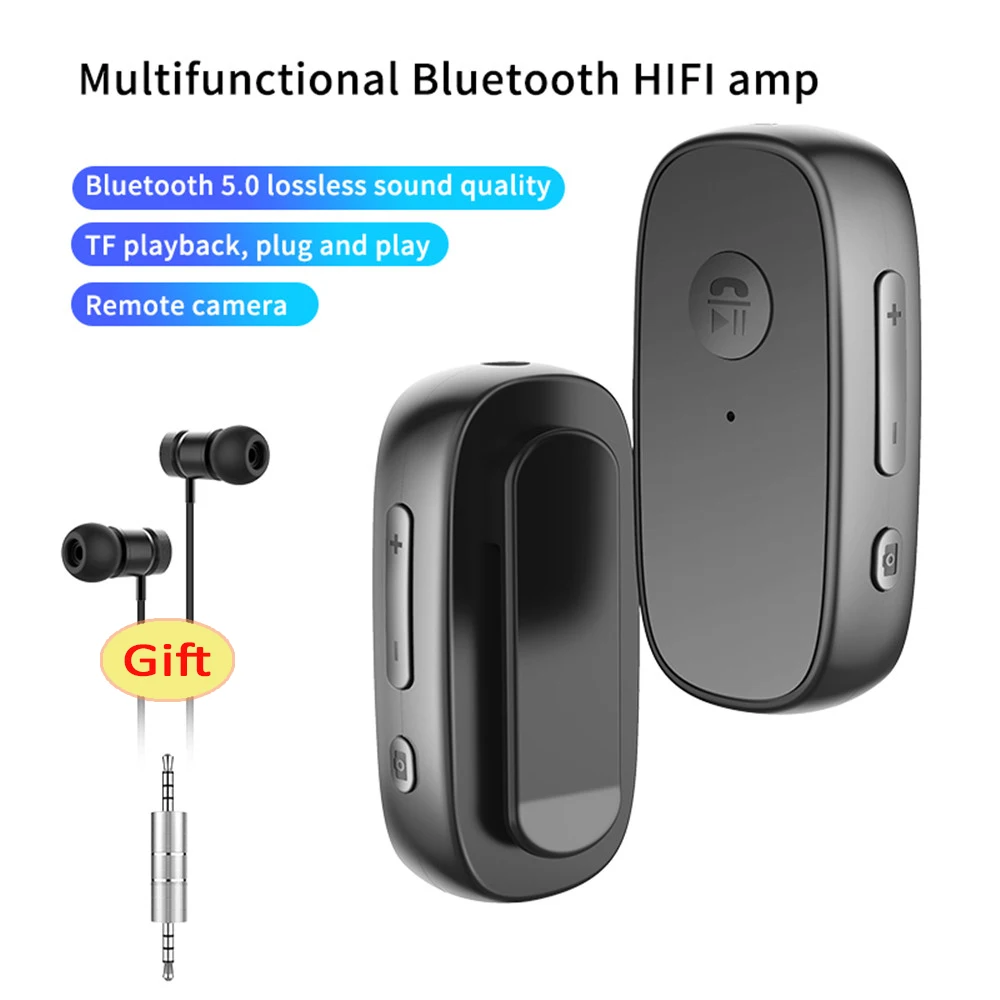

Новинка 2021 г., Многофункциональный Bluetooth Hi-Fi усилитель приемника 3,5 мм, автомобильный динамик для наушников, TF-карта, Музыкальный беспроводно...