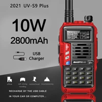 baofeng uv s9 plus 10 watt dual band two way radio walkie talkie includes full kit with large battery