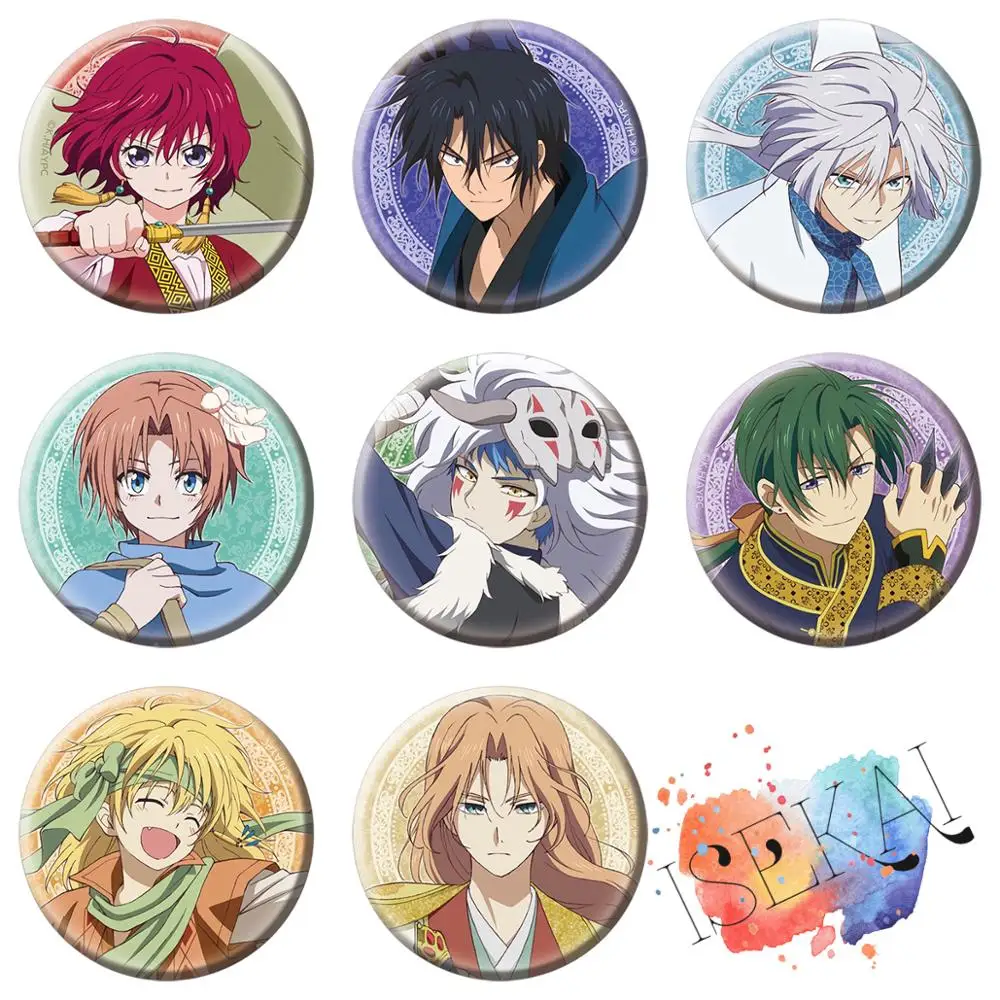 

Akatsuki No Yona значок аниме Yona Son Haku штанга Yun Shina Jieha Zeno Suuon Yona рассвета металлический значок брошь булавки