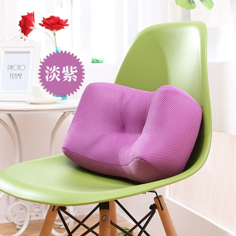 Light Purple Летняя дышащая Автомобильная подушка офисная Подушка Чехол для подушки Подушка сидение кресло диван отдых поясничная подушка для салона автомобиля аксессуары - Цвет: Light Purple