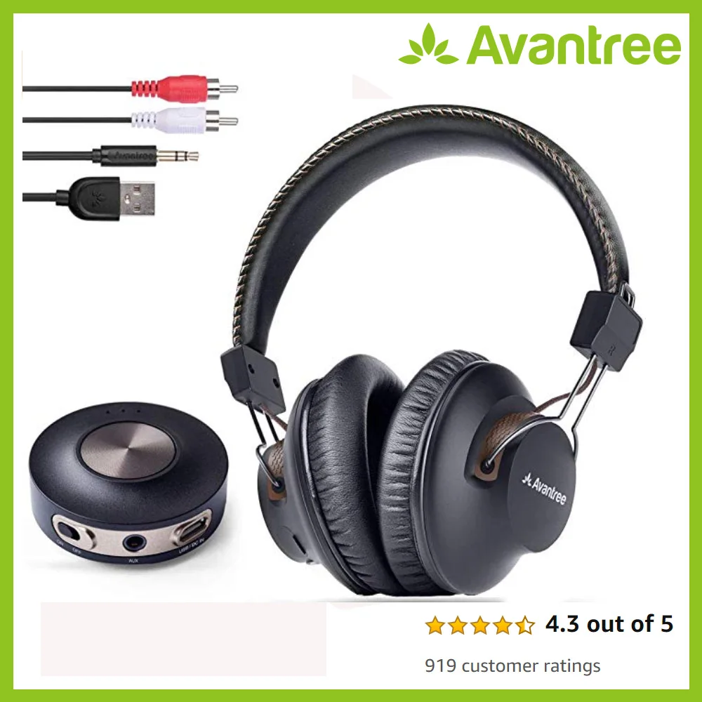 Avantree беспроводные наушники для телевизора с bluetooth передатчиком|Домашний