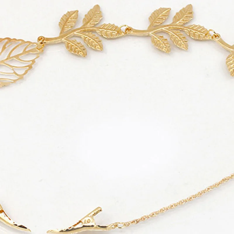 

Gold Metal Leaf Butterfly Hairgrip Gold Chain Jewelry Wedding Hairpins Headband Bride Hair Clips Hair Accessories hair stick