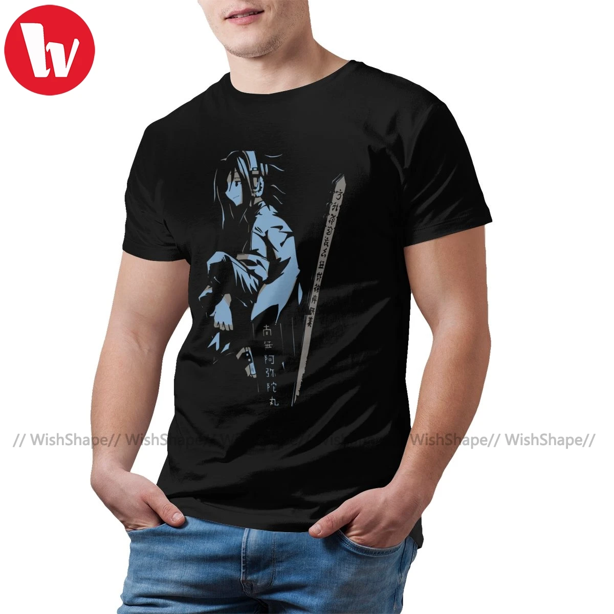 Футболка Shaman King футболка Yoh Мужская хлопковая Милая с короткими рукавами и