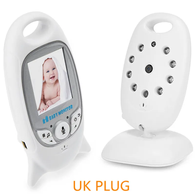 UK PLUG Беспроводной видеоняня для младенцев, радио, няня, цифровой монитор для сна, аудио, ночное видение, контроль температуры, радио, няня - Цвет: UK PLUG