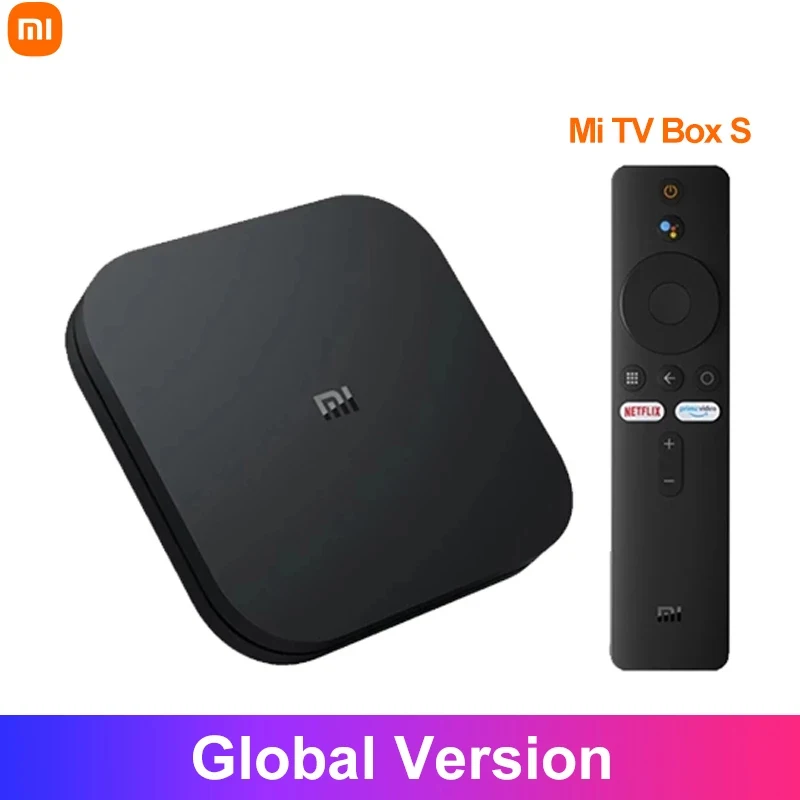 

New Global Version Xiaomi Mi TV Box S 4K Ultra HD Cortex-A53 Quad Core Android 9.0 WIFI Google Assistant Smart Media Player