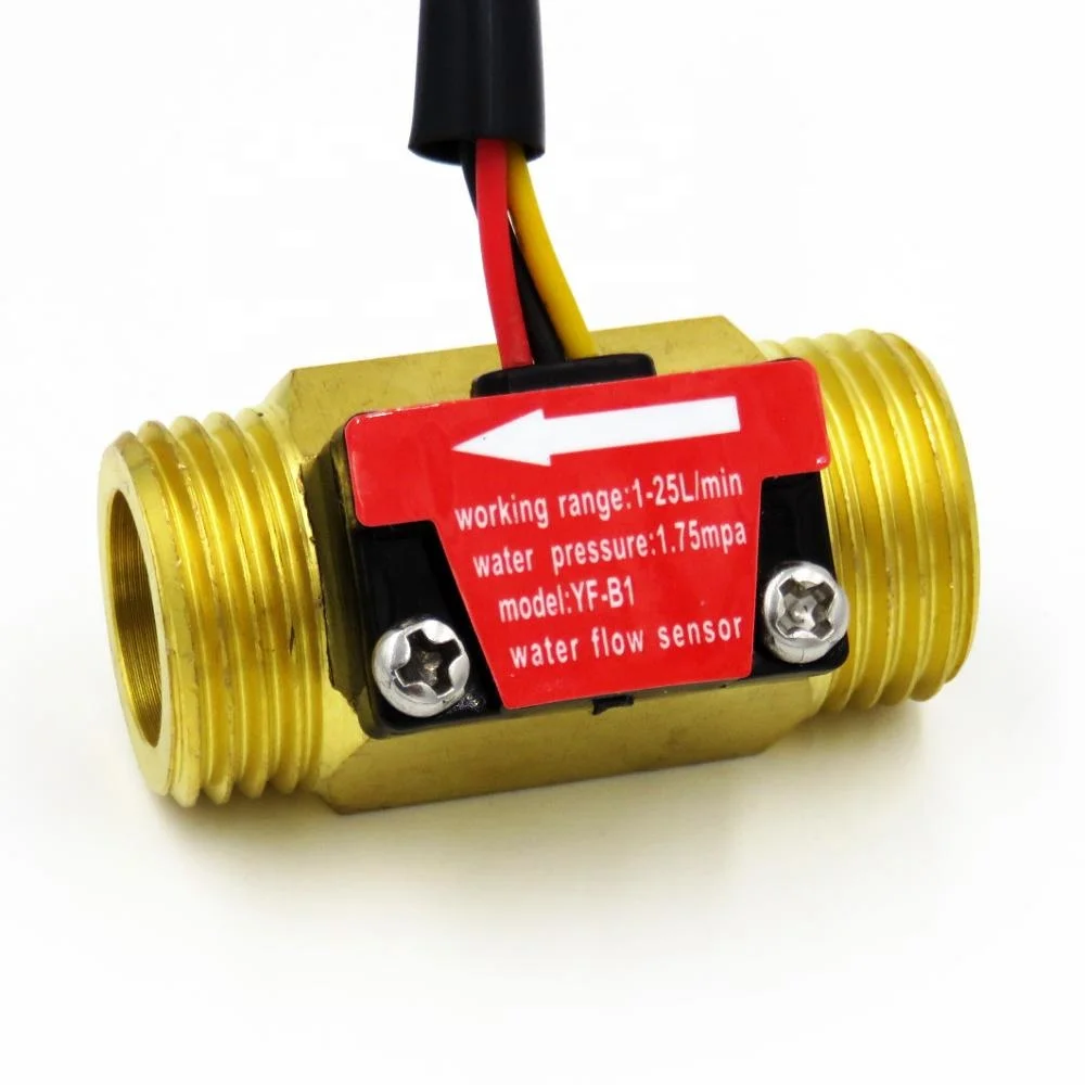 Морской YF B1 G1/2 ''латунный турбинный расходомер 1 25л/мин Электрический