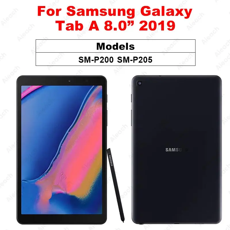 Tab A 8.0 2019 P200 9D закаленное стекло с закругленными краями для samsung Galaxy Tab S5e S4 S6, Защита экрана для Galaxy Tab A 10,1 8,0 10,5 - Цвет: Tab A 8.0 2019 P200
