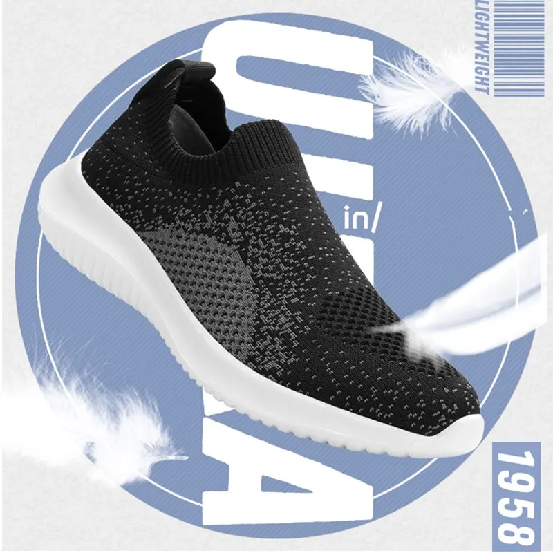 Кроссовки носки светильник легкие сетчатые дышащие без шнуровки эластичные