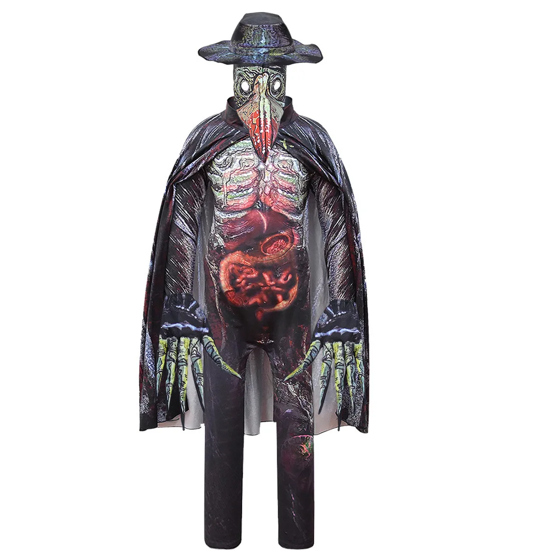 Fancy Medieval Steampunk Plague Doctor Bird Mask Suit Latex Punk Cosplay Costume Masks Beak Boys Halloween Event Props | Тематическая