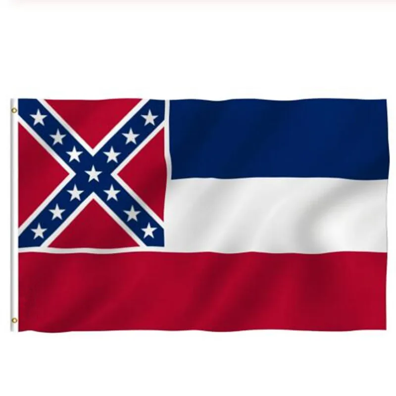 

Флаг летающего бриза 90x150 см полиэстер штата Миссисипи флаги миссипи мс с латунными кольцами 3X5 футов