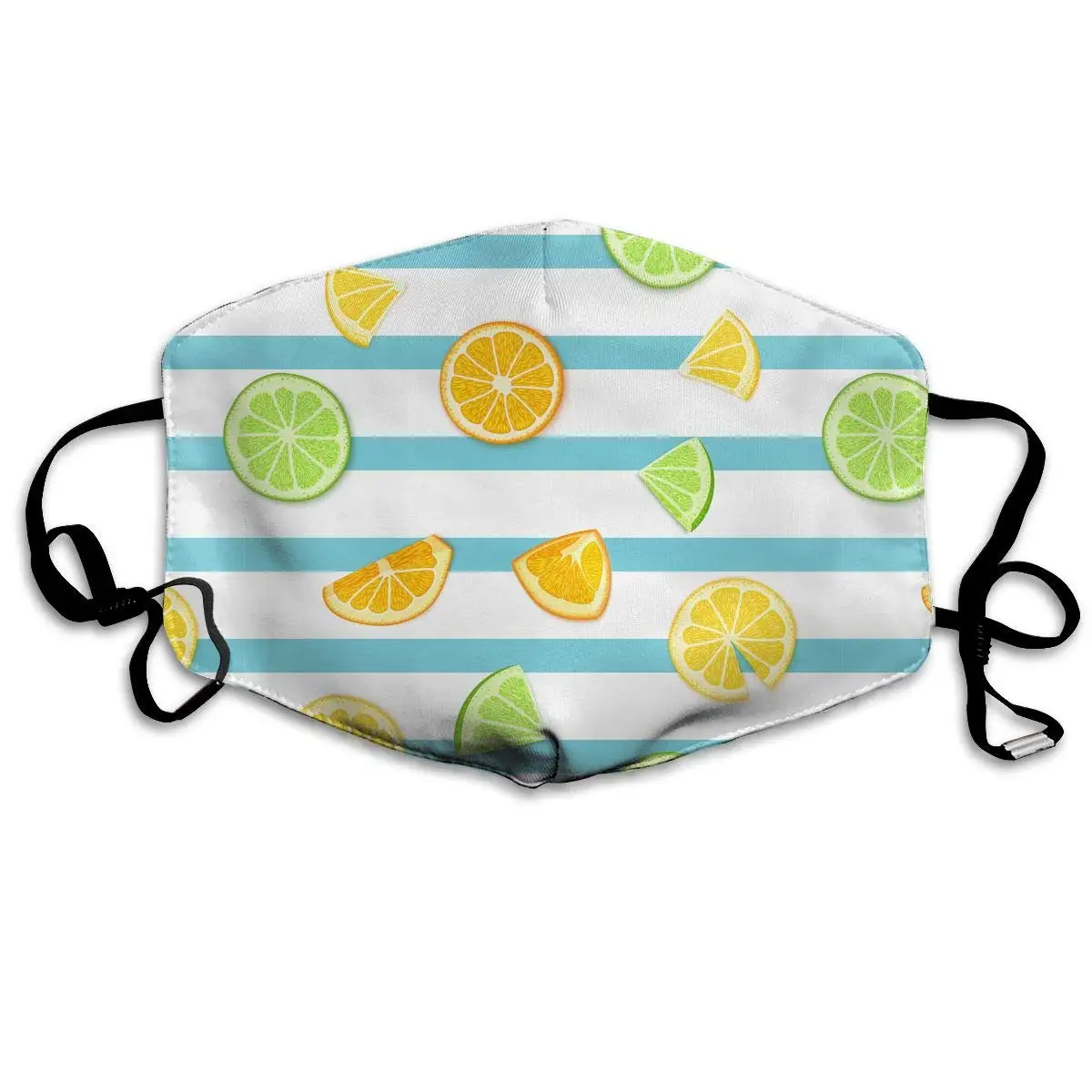 

Fresh Citrus Lime Orange Lemon Fruit Washable Reusable Mask, Cotton Anti Dust Half Face Mouth Mask For Kids Teens Men Women