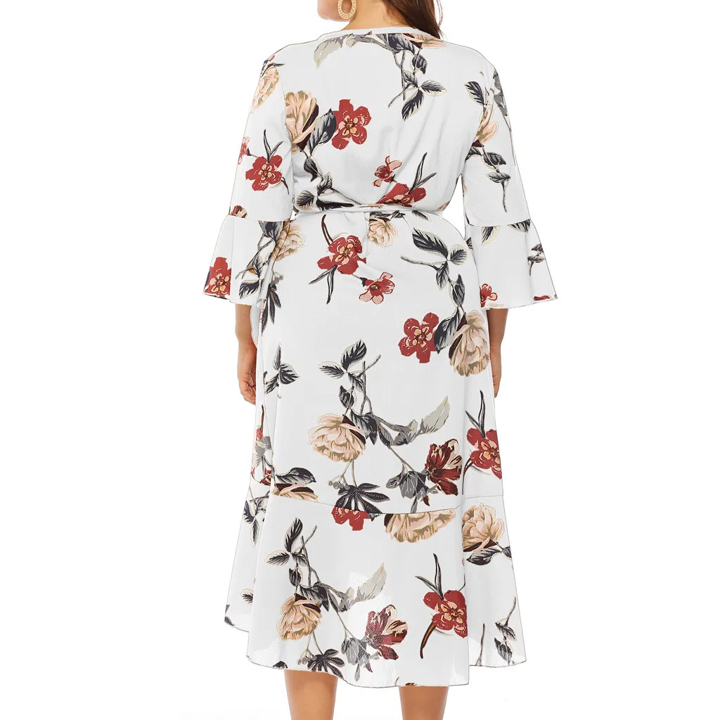 Высокое качество белое шифоновое платье 2020 женское летнее Повседневное размера