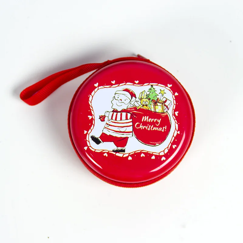 Navidad рождественские украшения для дома, рождественский подарок, сумка для монет, Рождественский Декор, год, Q - Цвет: D Red