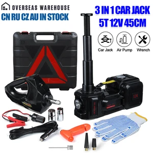 Домкрат автомобильный 3 в 1, 5 т, 12 В, 45 см
