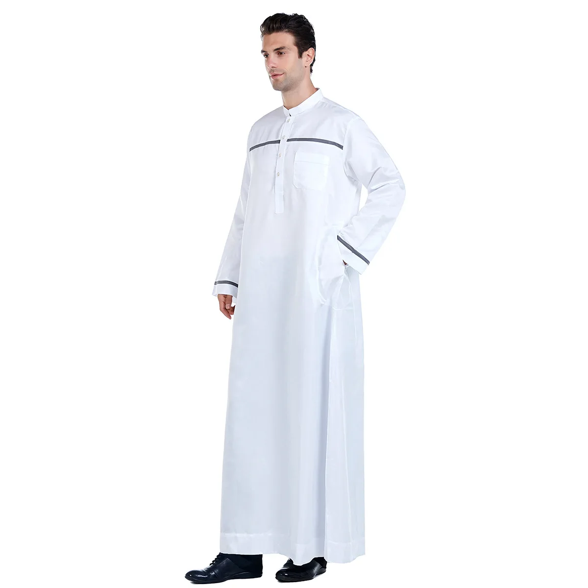 2021 Caftan Marocain мусульманское платье Мужская абайя Саудовская Аравия мусульманская