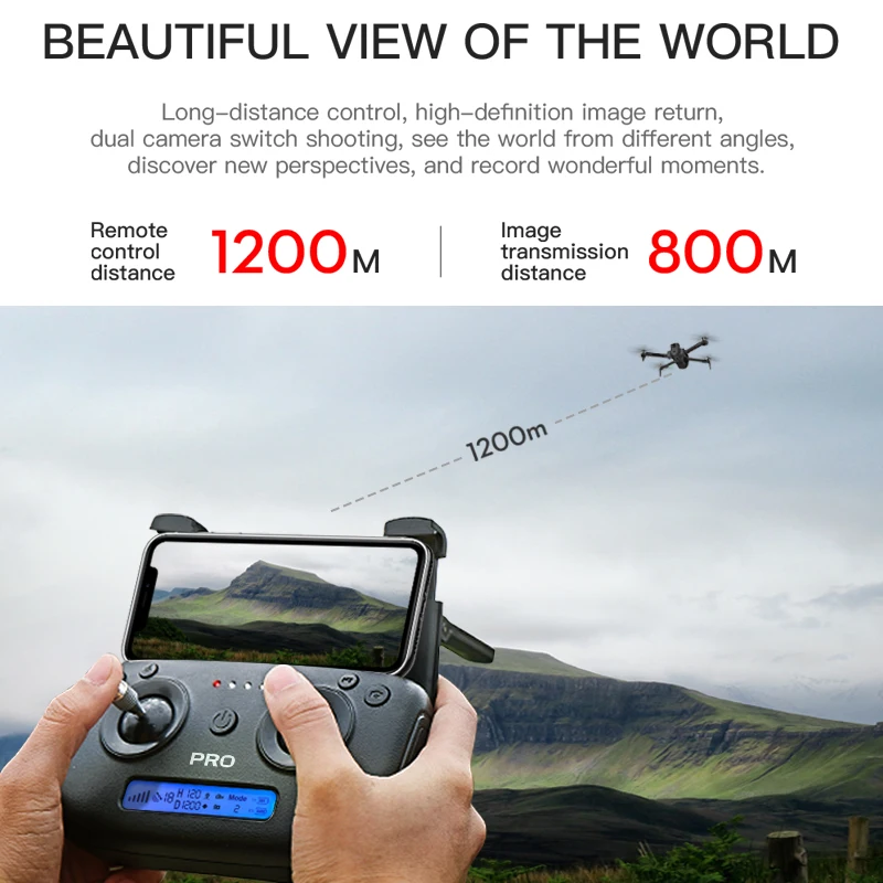 профессиональный gps дрон 4k с 3 ос