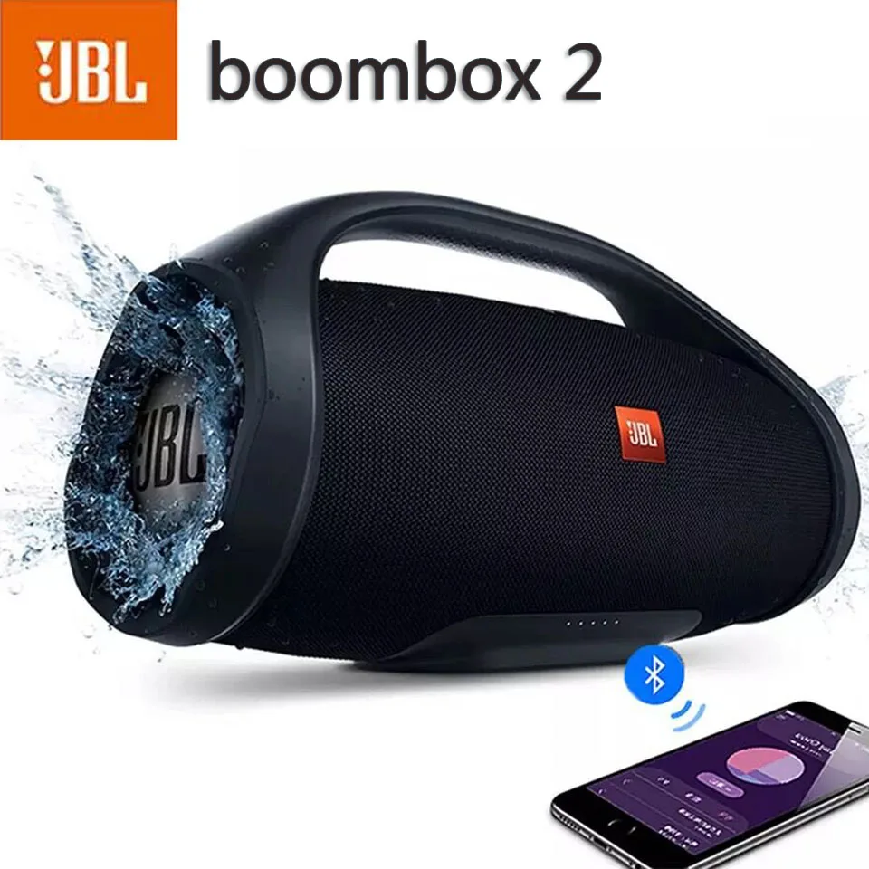 Портативный беспроводной Bluetooth-Динамик JBL Boombox 2 водонепроницаемый громкий