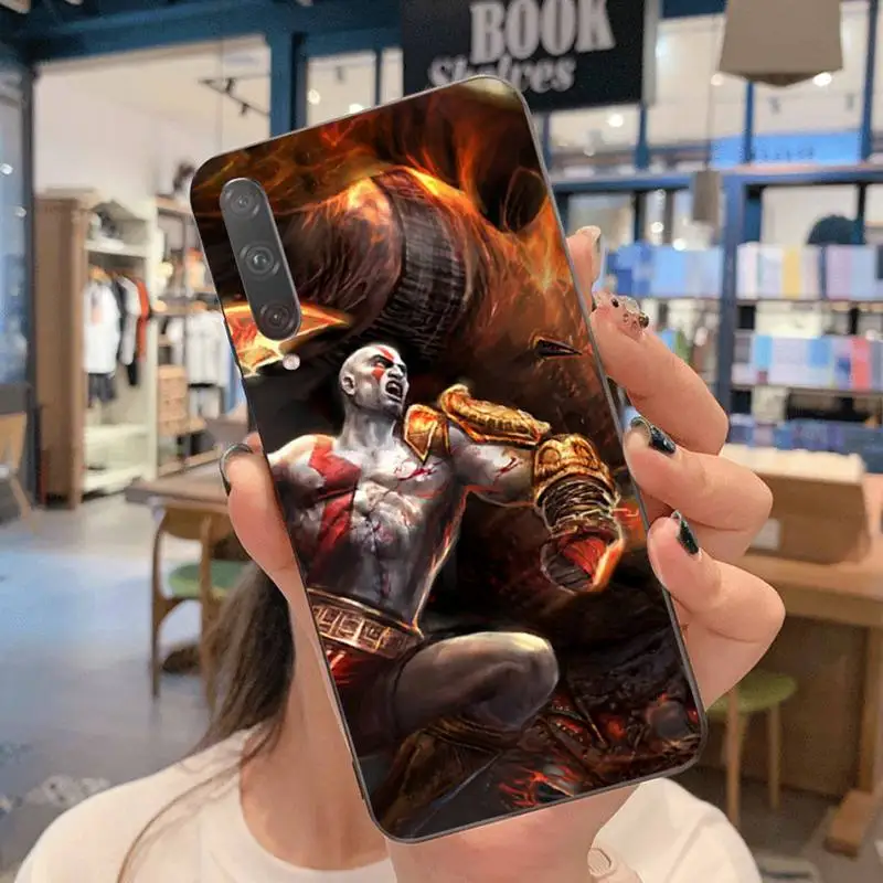 HPCHCJHM Железный Бог войны черный ТПУ мягкий чехол для телефона Huawei Nova 6se 7 7pro 7se honor 7A