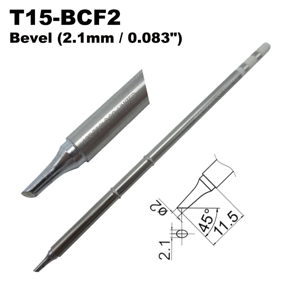 T15 BCF2 Замена паяльное жало для HAKKO FM 203 204 206 FX 951 950 952 9501 2028 2027 2021 ручка|Сварочные