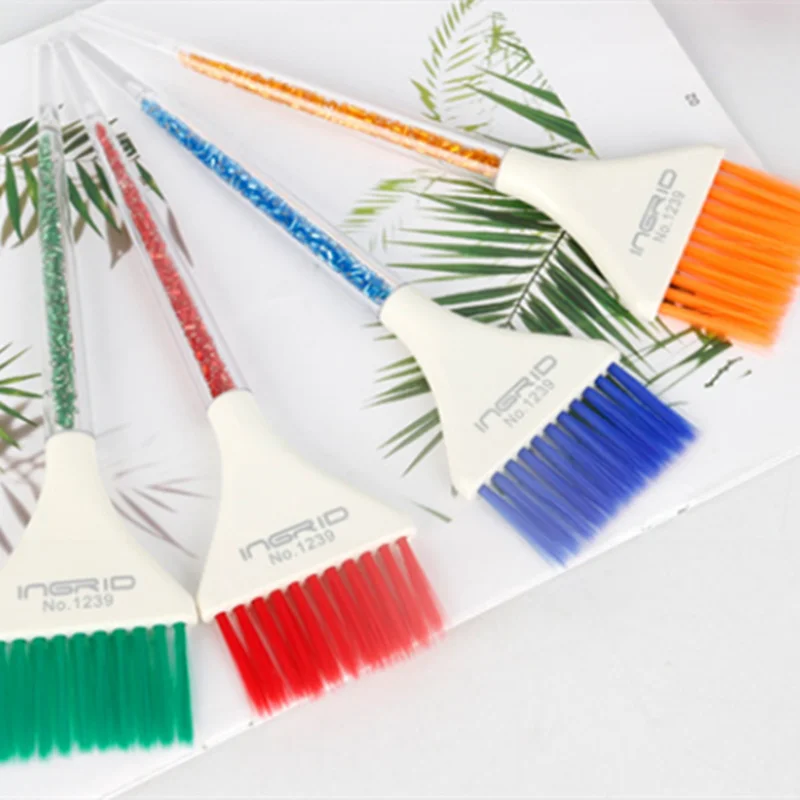 

Coloring Hair Dye Brushes Plastic Easy Clean Mixing Bowl Home Salon Barber Tinting Brush Hairdressing DIY Haircut Accessories