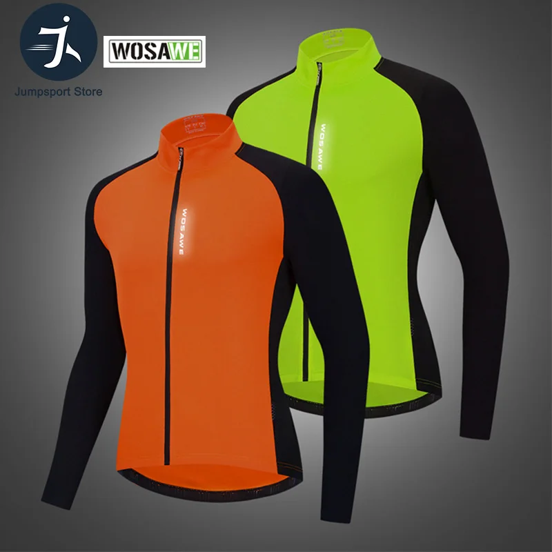 WOSAWE новинка мужские и женские велосипедные рубашки с длинным рукавом джерси