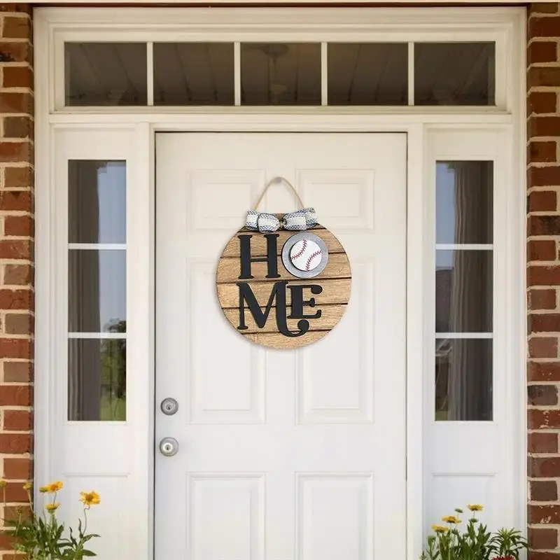 

Door Hanger Seasonal Welcome Wreath Sign with Interchangeable Holiday Pieces for Farmhouse Front Door Porch Decor