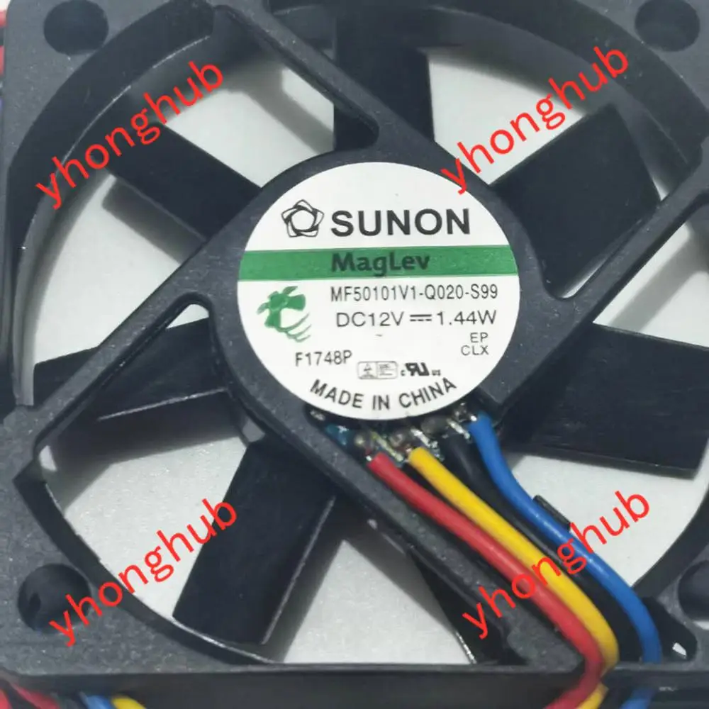 SUNON MF50101V1 Q020 S99 DC 12V 1 44 W 50x50x10 мм вентилятор охлаждения сервера|square fan|server fandc fan 12v |