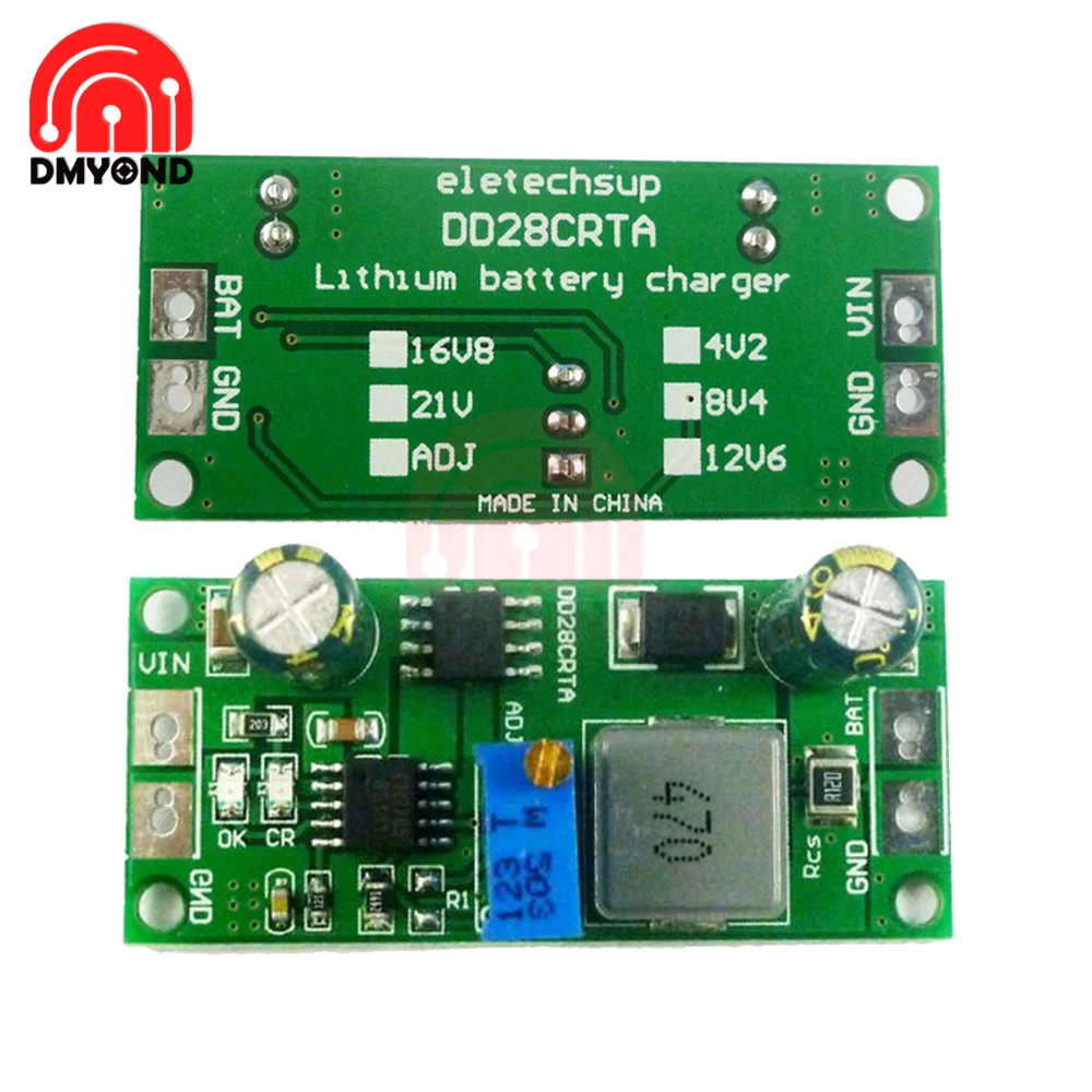 

New DD28CRTA 1A 3.7-18.5V Charging Board For Lithium Batteries Or Lithium Battery Packs Power Supply