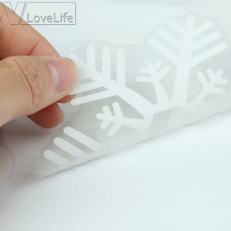 48 шт./компл. белая Рождественская зимняя Снежинка на стену зимние снежинки