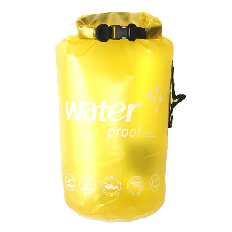 

Translucent Ultra-thin Waterproof Dry Bag PVC Swimming Water Sports Waterproof Bucket 10L/ 20L Roll Top Lightweight Storage Bag