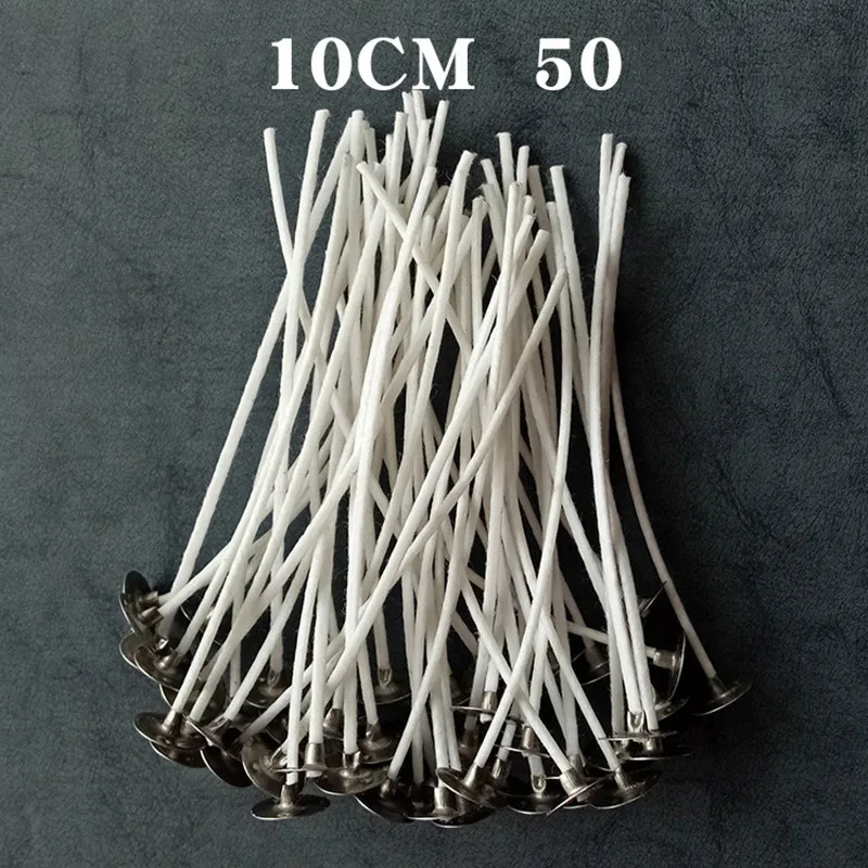 50 шт./пакет лампы в форме свечи Фитили толстые DIY ручной работы расходные