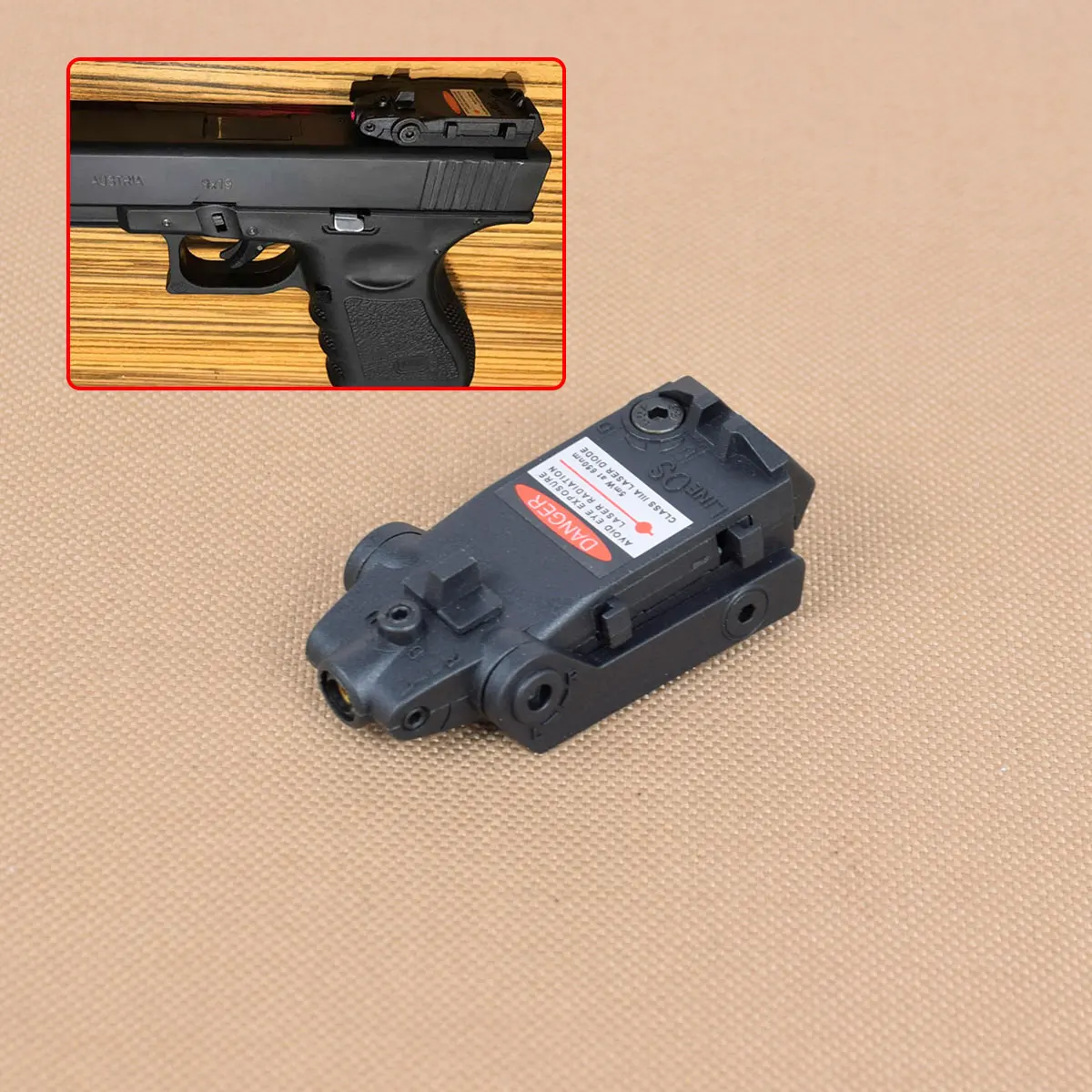

Tactical Universal Glock Red Laser Sight Only For Airsoft KWA KSC Glock 17 18C 22 34 Hunting Pistol Iron Rear SightAccessories