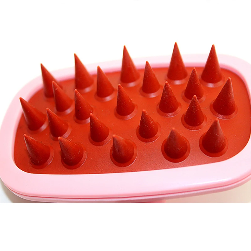 Силиконовая щетка расческа для мытья купания массажная пластиковая Расческа