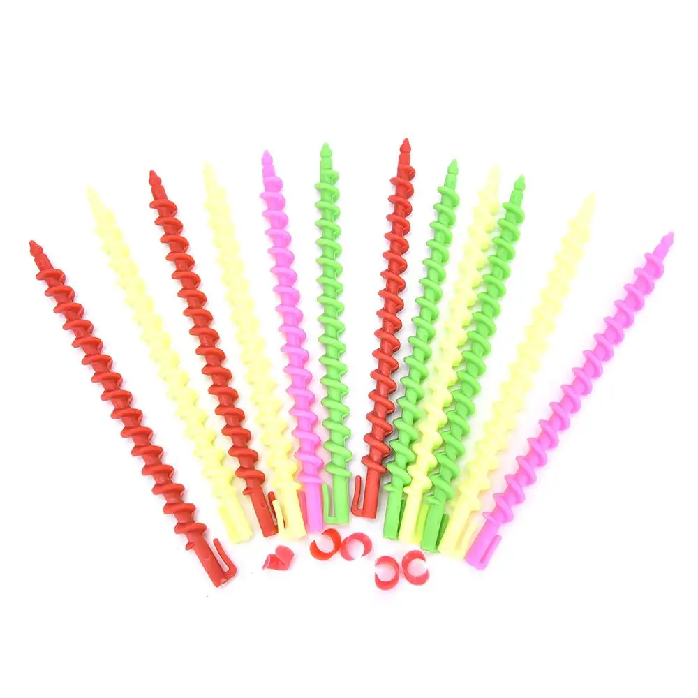 

1 комплект, длинные пластиковые спиральные бигуди для завивки волос