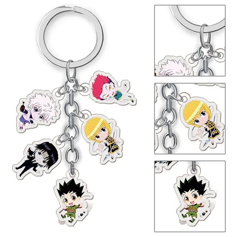 Аниме Охотник X Hunter брелок мультяшная фигурка голл куапика хизука металлические