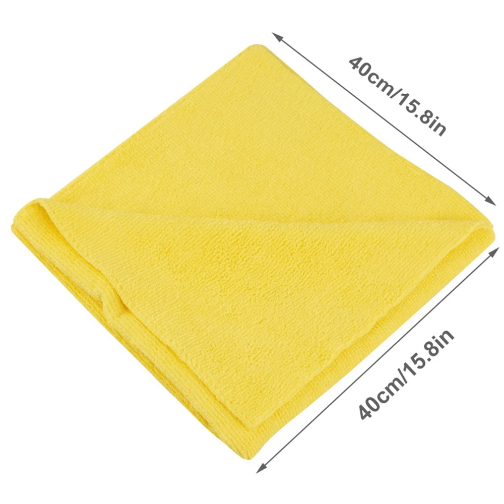 

Car Waxed Towel Microfiber Auto Cleaning Drying Cloth Extra Soft Thick Car Detailing Waxing Polishing Cloths 40 x 40cm Universal
