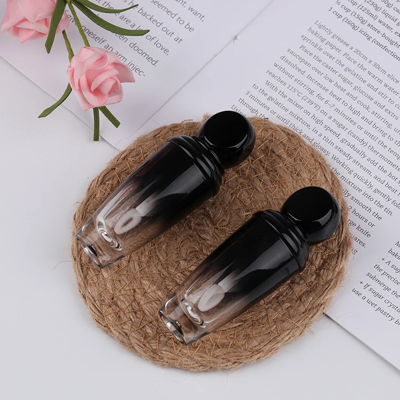 Пустой мини-блеск для губ с кисточкой пластиковый бальзам тюбик косметический