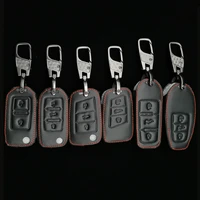 leather car key case cover for volkswagen polo tiguan passat b5 b6 b7 golf 4 5 6 mk6 jetta lavida for skoda octavia accessories