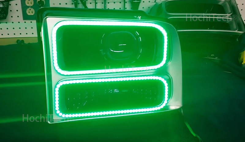 Для Ford F-250 F250 2005 2006 2007 RGB светодиодный ангельские глазки многоцветный с Halo кольцом дистанционное управление фар