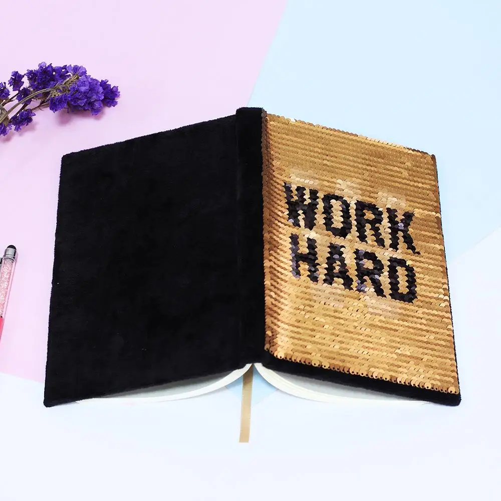 Блестки дневник блокнот А5 канцелярские принадлежности DIY s ежедневный Memos блеск |