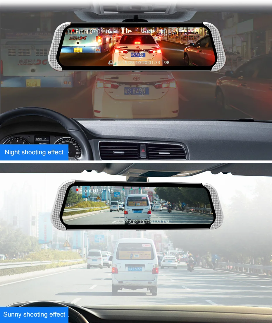 Fansicouk 10 ''Android 4G зеркало заднего вида Автомобильный видеорегистратор FHD 1080P ADAS gps двойной видеорегистратор dvr авто камера регистратор видео рекордер 786