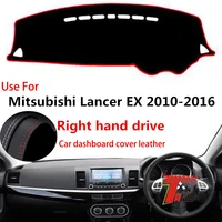 taijs factory sport casual leather car dashboard cover for mitsubishi lancer ex 2010 2011 2012 13 14 15 2016 right hand drive