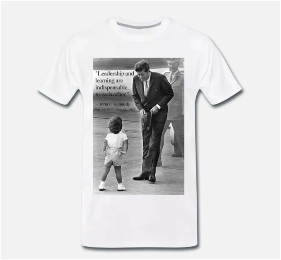 Футболка John Fitzgerald Kennedy JFK USA Citation 1 S-M-L-XL Винтажная футболка с круглым вырезом |